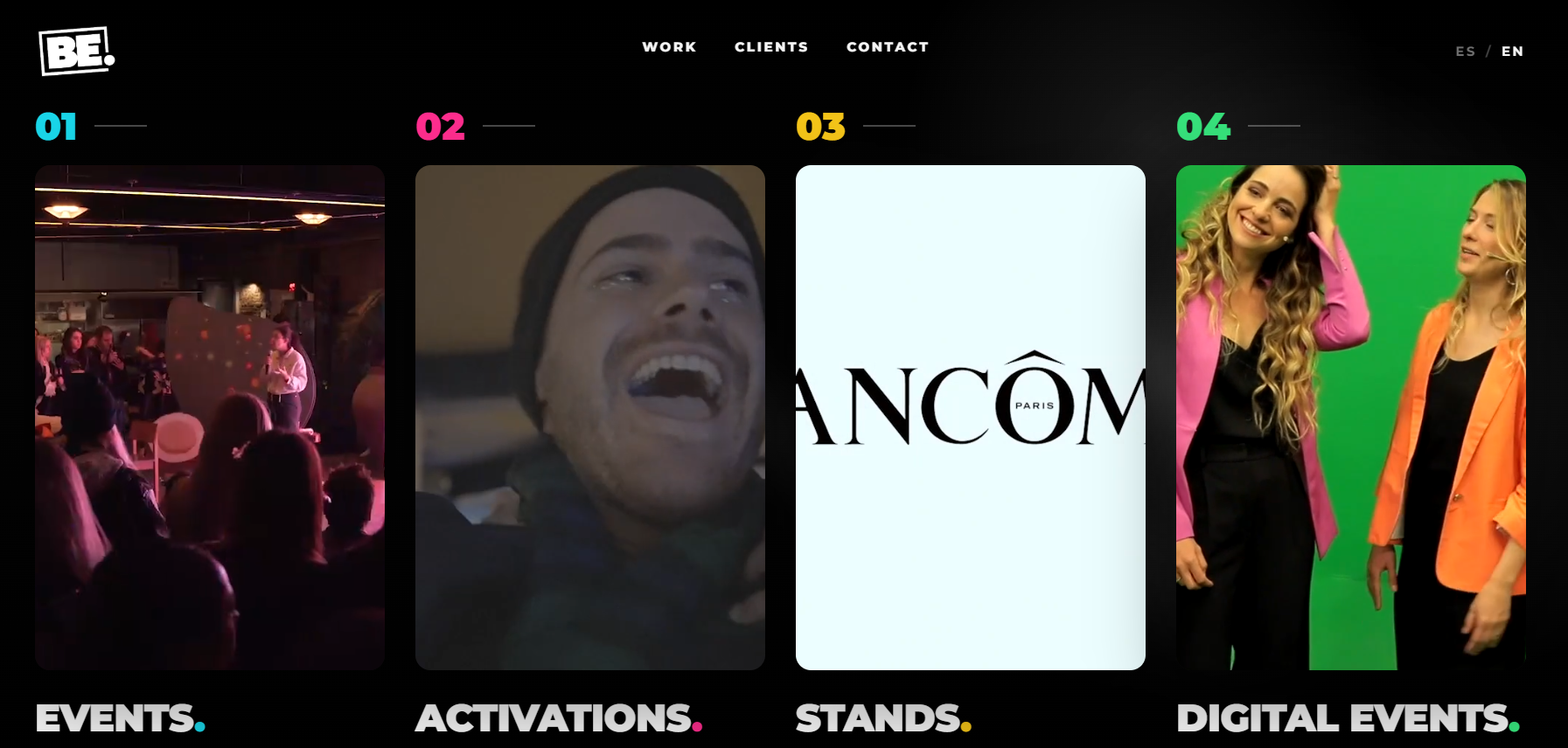 Brand Experience — events, activations, stands, digital